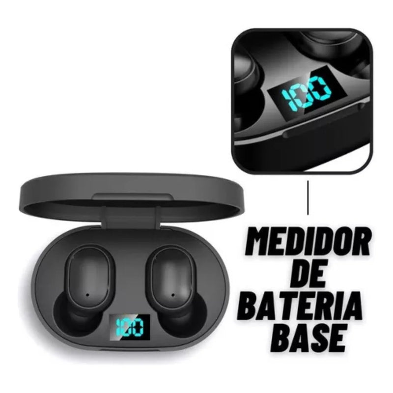 Fone de ouvido Bluetooth Dual Led 5.0 Airdots Air Wireless-Preto Sucesso