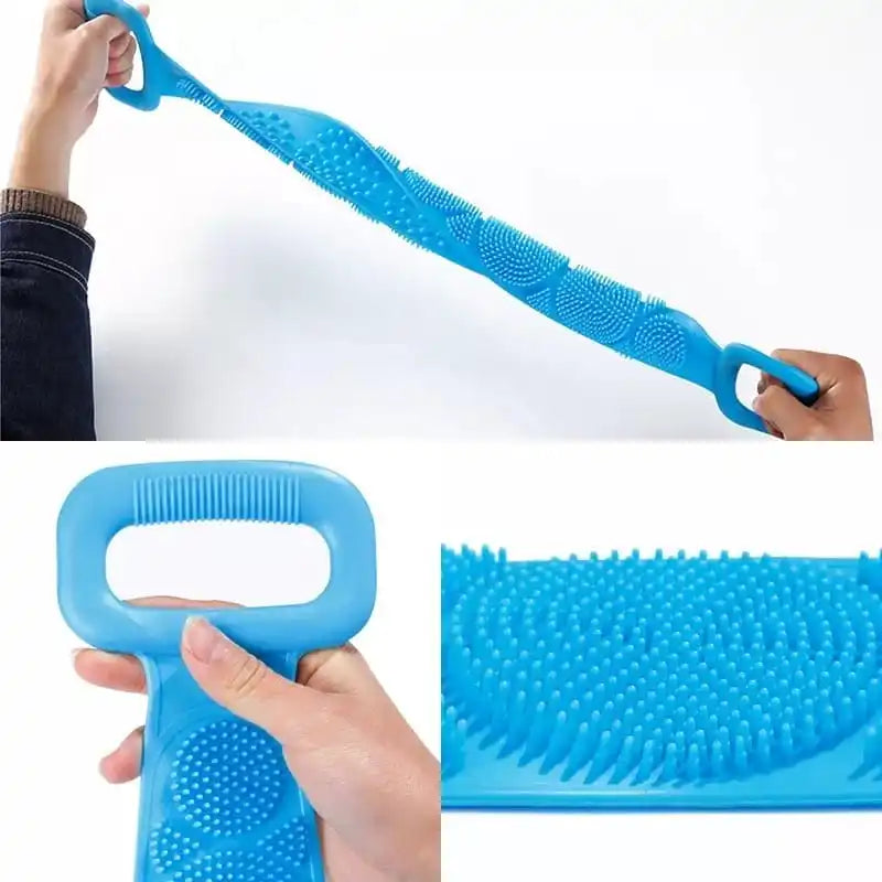 DAFUSHOP Esponja Silicone Massageadora Escova Banho Lava Corpo Todo Bucha Esfoliação produto de banheiro ENVIO RÁPIDO