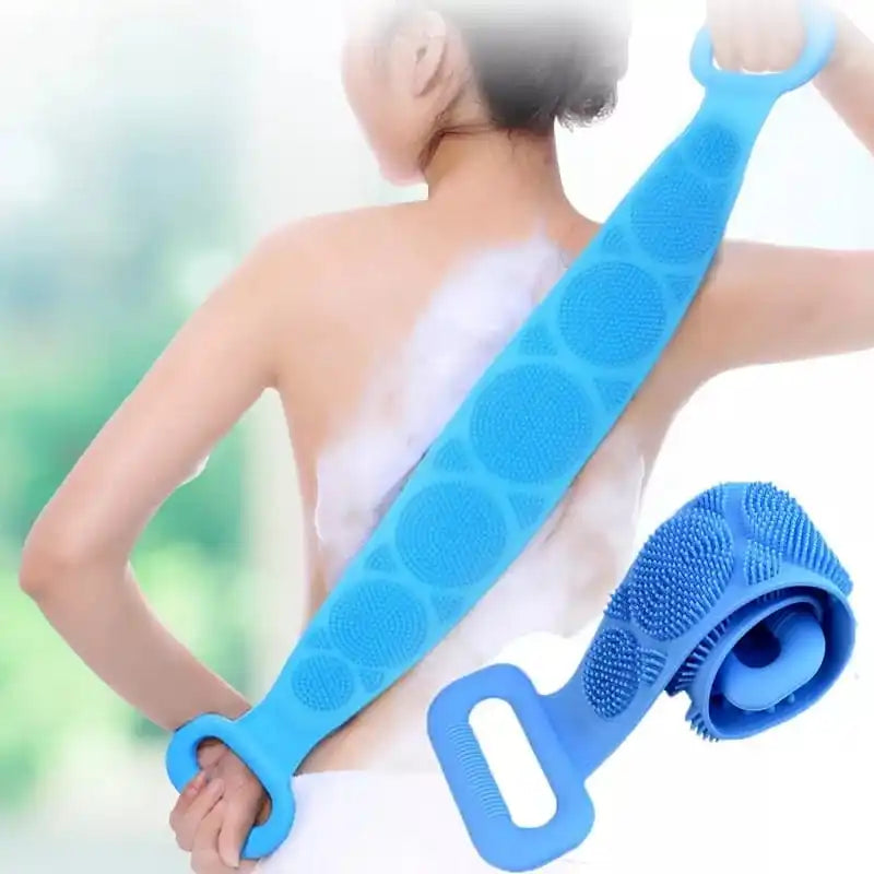 DAFUSHOP Esponja Silicone Massageadora Escova Banho Lava Corpo Todo Bucha Esfoliação produto de banheiro ENVIO RÁPIDO